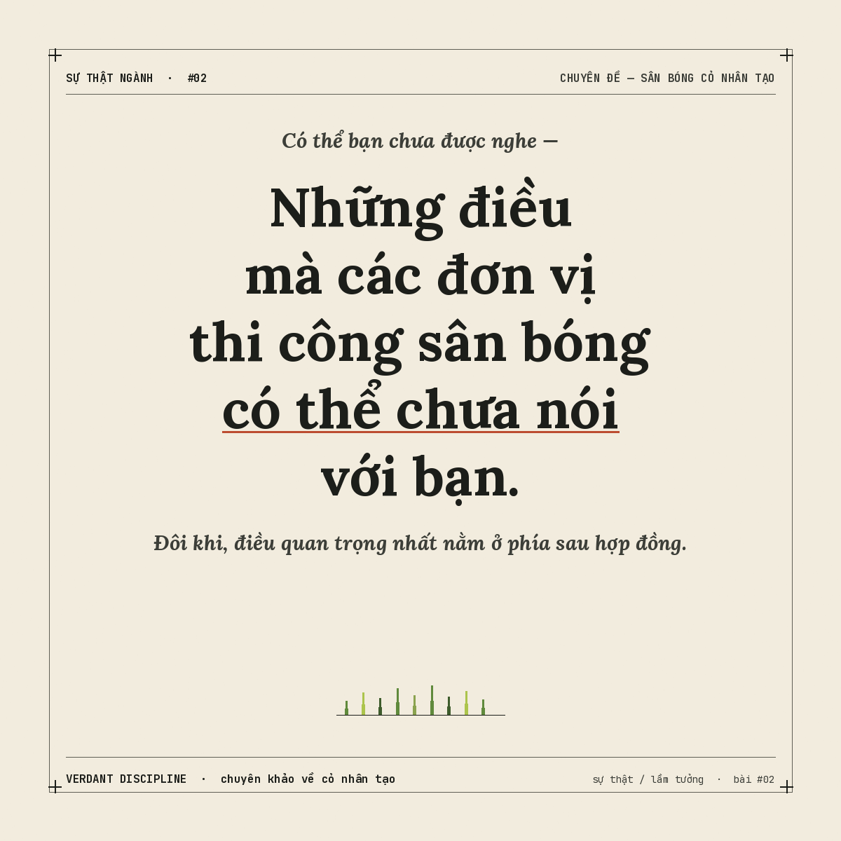 10 điều ít được nói tới khi thi công sân cỏ nhân tạo — Checklist cho chủ đầu tư